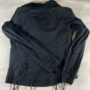 Vintage Black corset style jacket dkny 6